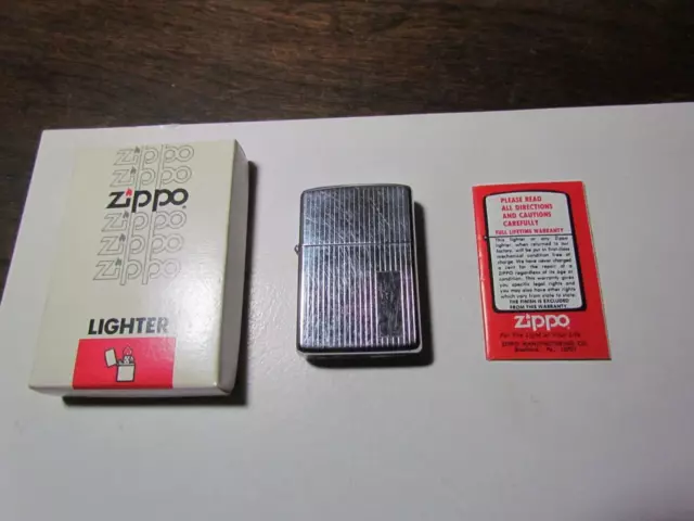 Vintage Zippo 1965 No. 200 Brush Finish Lighter | RARE |