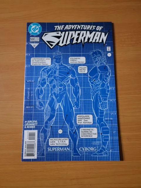 Adventures of Superman #551 Direct Market Edition ~ NEAR MINT NM ~ 1997 DC Comic