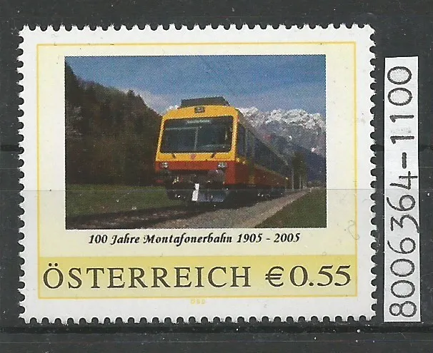 Österreich PM  Eisenbahn 100 Jahre Montafonerbahn Vorarlberg 8006364**