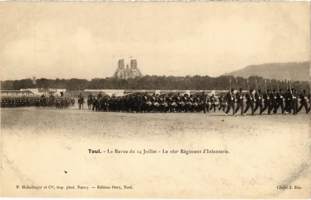 CPA Militaire Toul - La Revue du 14 Juillet - Le 160e Régiment (90346)