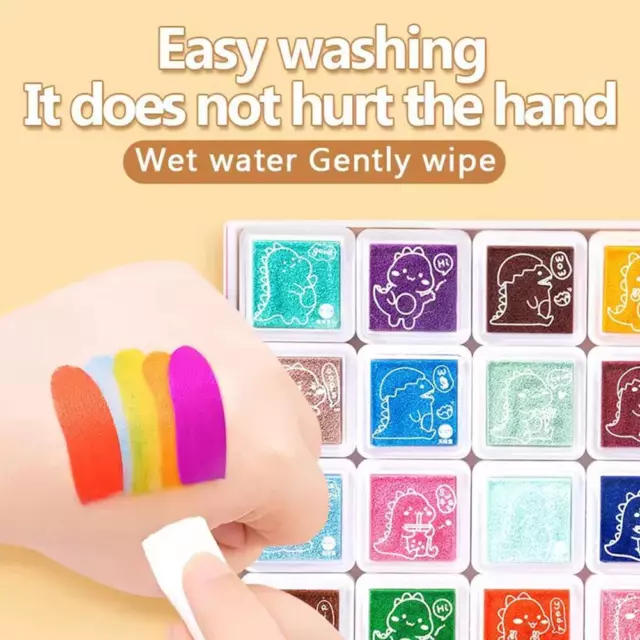 Washable Paint Tempera Finger Paint Art Warna Jari Art Educational J1T2
