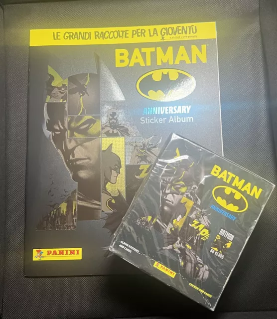 Batman 80 years Anniversary Album figurine Panini + Box 50 Packs Rare Sealed ⭐️