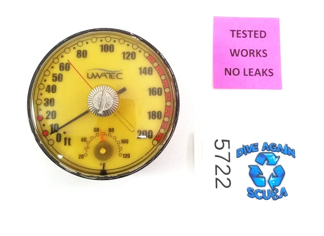 UWATEC / SCUBAPRO 200' Depth Gauge Puck Module Scuba Dive + Max 5722 ...
