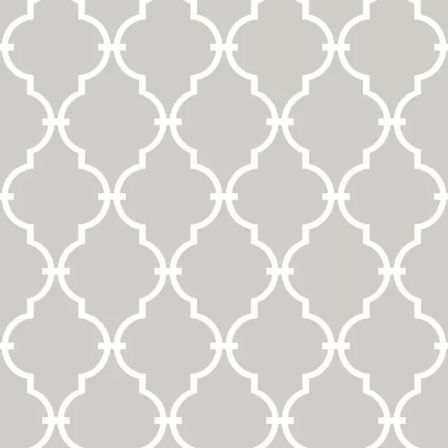 RMK11289WP Beige Modern Trellis Peel and Stick Wallpaper