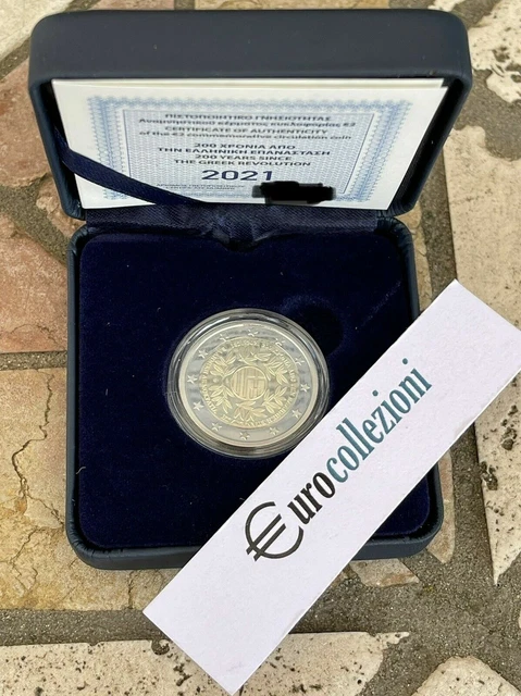 Grece 2021 2 Euro Commemorative Be Pp Proof Fs 200 Ans Révolution Grecque Greece