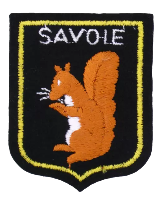 Ecusson brodé (patch/embroidered crest) ♦ Ecureuil Savoie