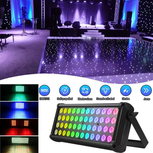 RGBW Wall Wash Light DJ Lights Party KTV Club Stage Effect Lighting DMX 48LED US