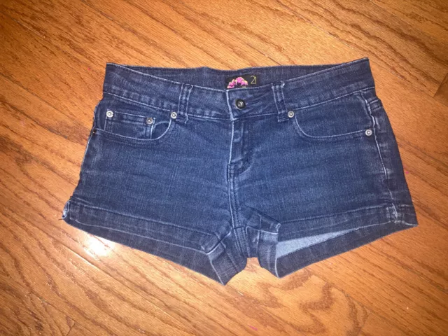 Women’s Juniors Forever 21 Blue Denim Short Shorts Size 26