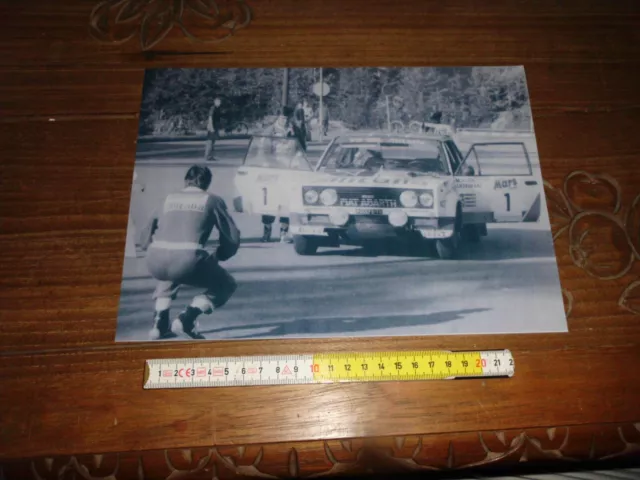 Markku Alen Fiat Abarth 131 Alitalia 1000 Lakes Rally 1979 Press Photo