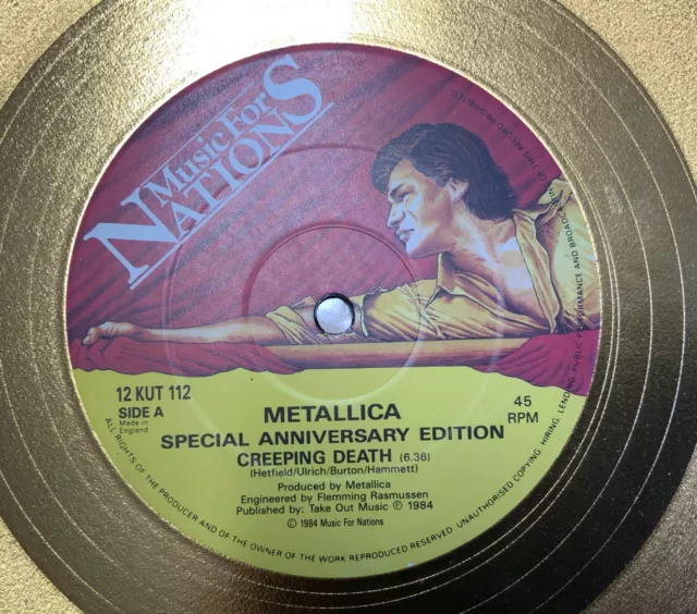 Metallica - Creeping Death in Gold 12", Limited Edition, Anniversary Edition 