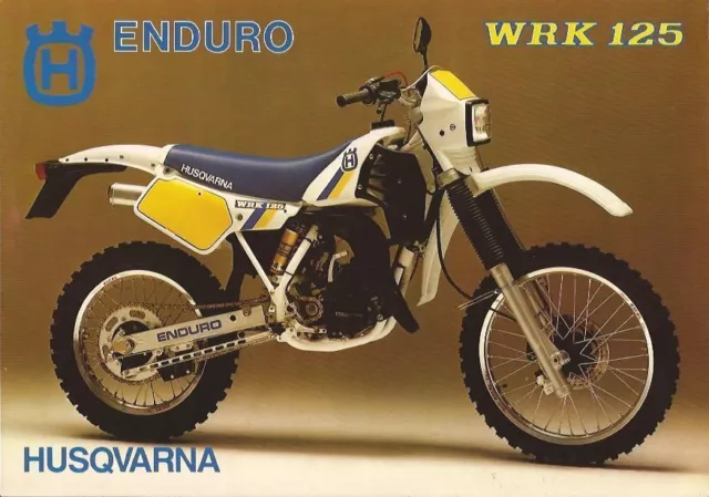 Pubblicità HUSQVARNA Enduro WRK 125 - Cagiva Group. #SoutienUkraine