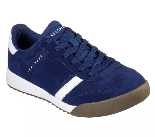 Skechers men's zinger suede retro trainer sale