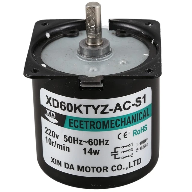 60Ktyz Power Motor 220V 10Rpm Permanent Magnetic Electric F4M7