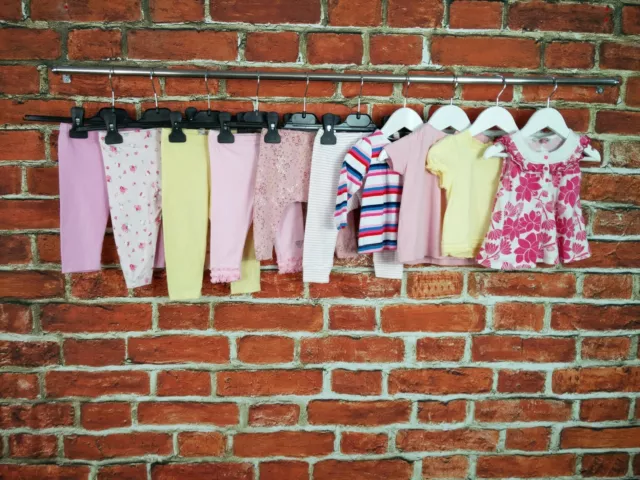 Baby Girl Bundle Age 3-6 Months T Hilfiger Monsoon Etc Tops Leggings Summer 68Cm