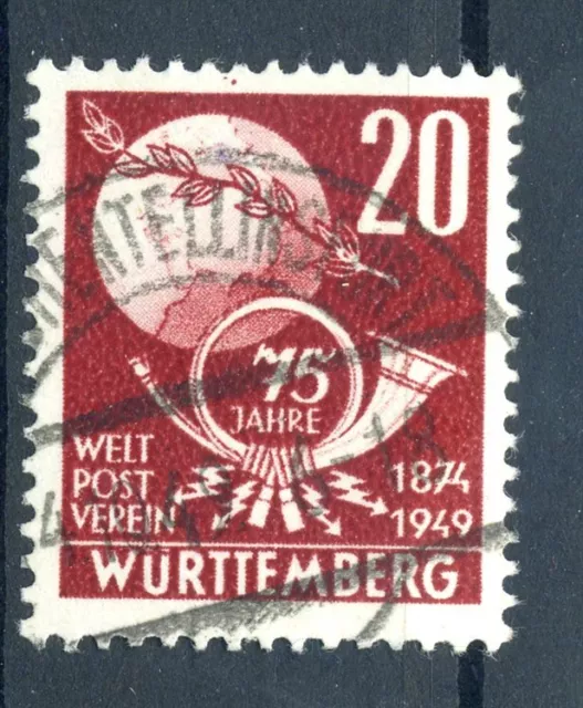 880642) Frz. Zone Württemberg Nr. 51 gestempelt, UPU