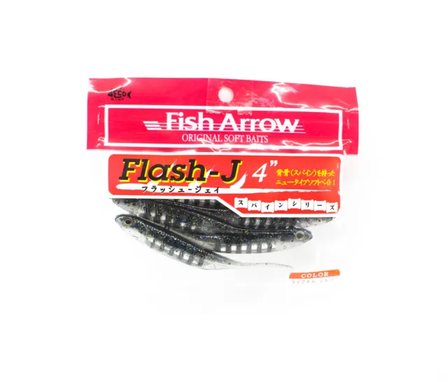 Fish Arrow Soft Lure Flash J 4 Inch 6 Piece per pack #23 (2533)