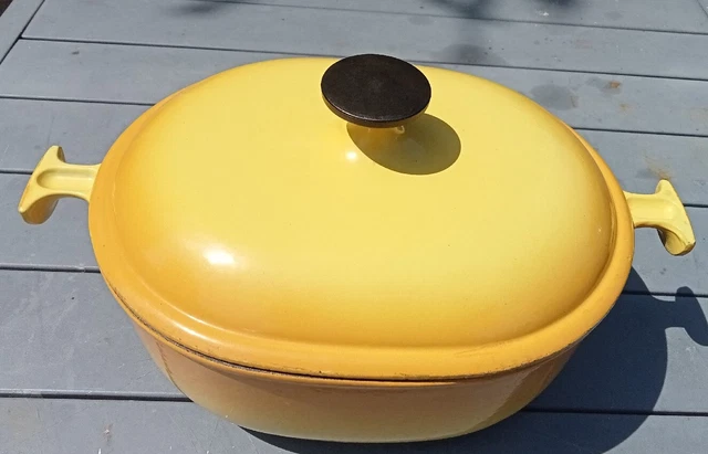 Cocotte Le Creuset Fonte Emaillee Design Enzo Mari Vintage Mama Cast