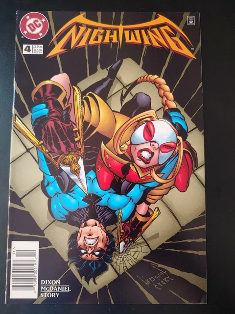 ⭐️ NIGHTWING #4 (vol 2) 1st App Lady Vic (newsstand) (1997 DC Comics) FN Book
