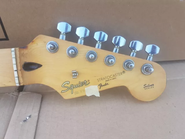 90's SQUIER by FENDER STRATOCASTER NECK - made in JAPAN - RELIC LOOK
