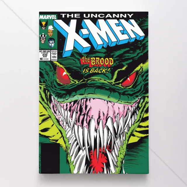 Uncanny X-Men Poster Canvas Vol 1 #232 Xmen Marvel Comic Book Art Print