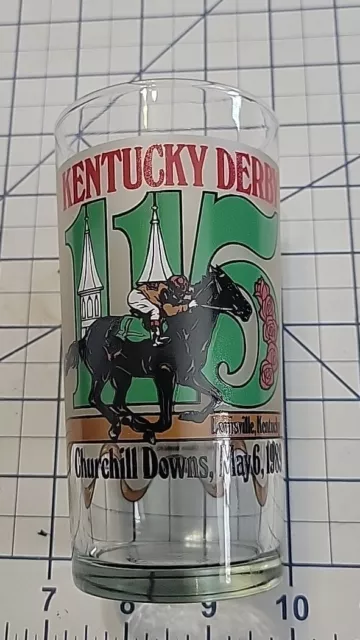 1989 Kentucky Derby Official Frosted Mint Julep Glass - Churchill Downs 20q