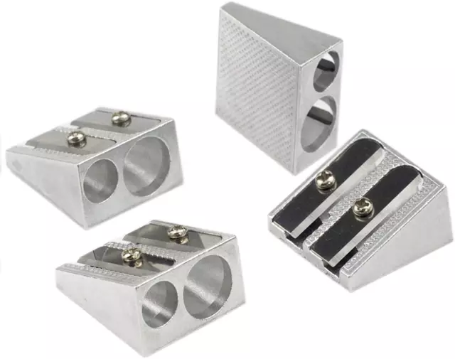 Metal Pencil Sharpener,4PCS Pencil Sharpener Handheld, Pencil Sharpener Manual,