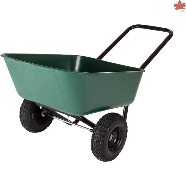 Heavy-Duty Versatile Garden Barrow - Polyethylene Tray for Yard Projects