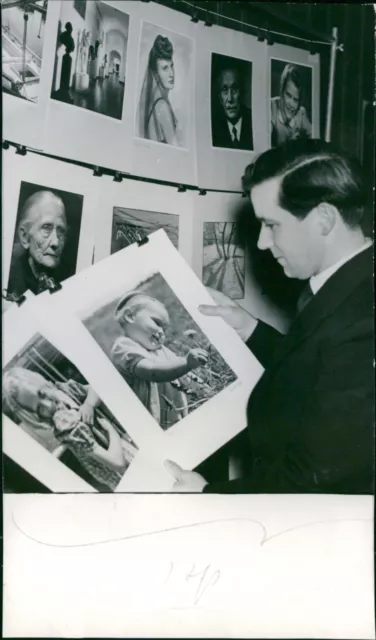 Mr Rudolf Ekström with two of his award-winning... - Vintage Photograph 3193046
