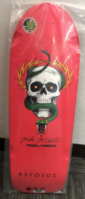 Powell Peralta Mike McGill Rare 2017 Skull and Snake 10" x 30.125" Skateboard