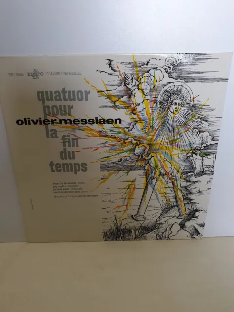 Lp 33T Messiaen Quatuor Pour La Fin Des Temps French 60'S Contemporary Nm