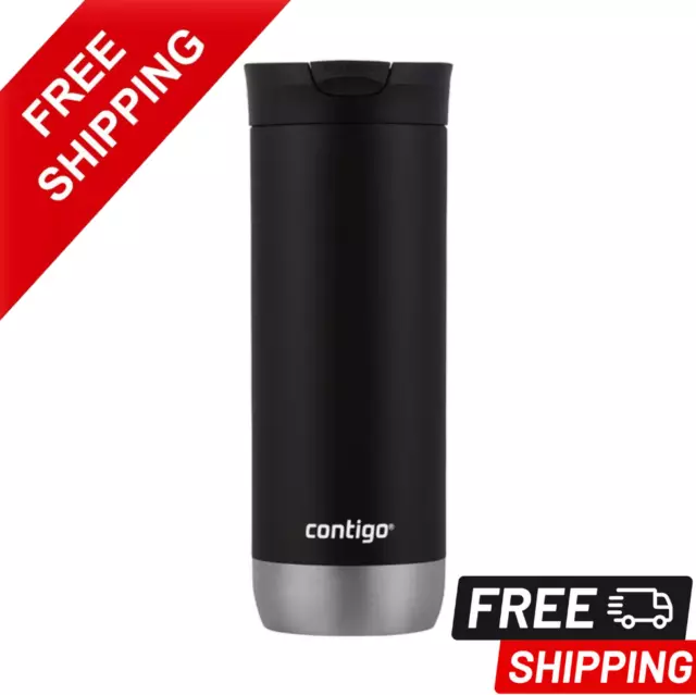 Travel Mug Contigo Leak proof Lid Stainless Steel Thermos 16fl oz Coffee Tea cup