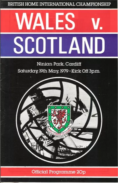 Programme 1979 Wales v Scotland International match 19/05/1979