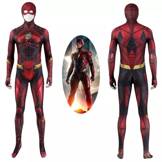 Justice League Costume The Flash Barry Allen Cosplay Bodysuit