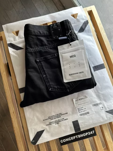 MCQ Alexander McQueen Black Denim Jeans Mens 29 - New  - Made in Italy