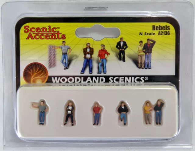 N Scale Rebels Figures - Woodland Scenics Scenic Accents #A2136 2