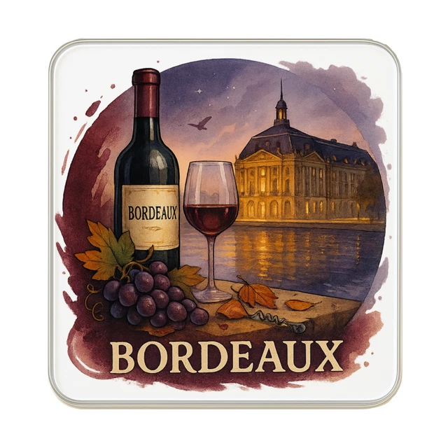 Affiche cuisine tonneau à bordeaux - 40x60cm - made in France