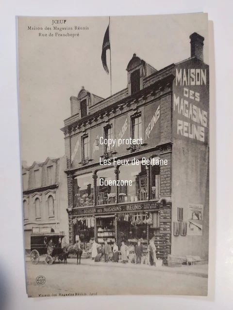 JOEUF MAISON DES STORERES REUNIS Rue FRANCHEPRE postcard postcard