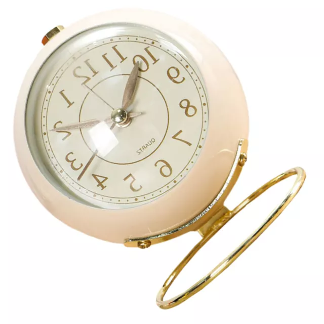 Reloj de escritorio relojes digitales decorativos vintage de metal de cabecera