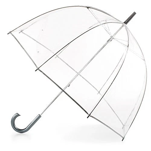 totes Women's Clear Bubble Umbrella – Transparent Dome Coverage – Large Windp...