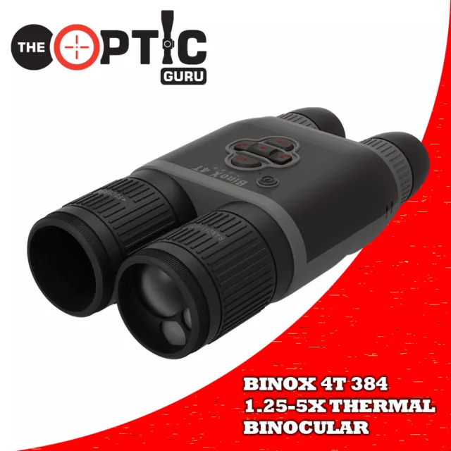 ATN BINOX 4T 384 1.25-5X Smart HD Thermal Binoculars w/ Laser Rangefinder