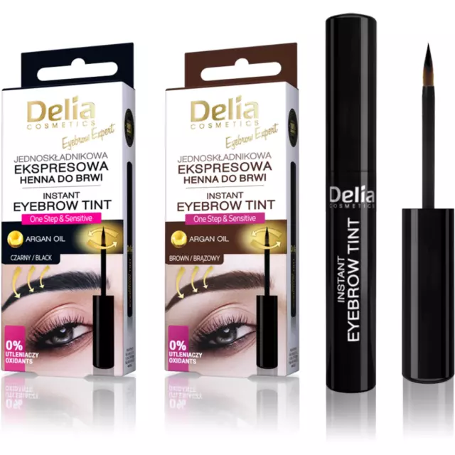 Delia Colour Instant Eyebrow Henna Farbton - schwarz | braun