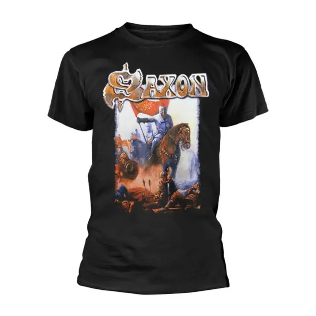Saxon 'Crusader' Black T shirt - NEW