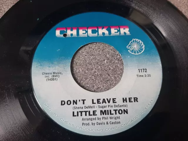 Little Milton - Don't Leave Her - Checker - 1172 - Northern Soul