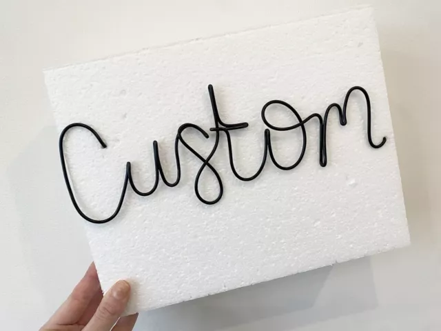Custom Personalised Wire Wall Art Words Hanging Gift Home Decor £18.00 -  Picclick Uk