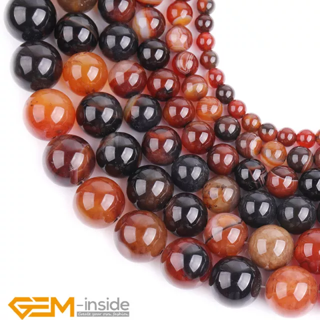 Natural Dream Lace Agate Gemstone 4mm 6mm 8mm Round Beads For Jewelry Making 15"