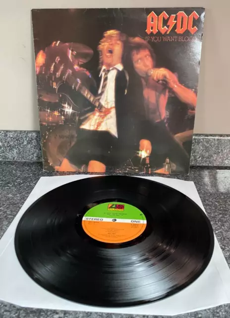 Vinyl Lp Acdc Ac/Dc If You Want Blood Youve Got It Uk 1St Press  K 50532 Ex/Ex