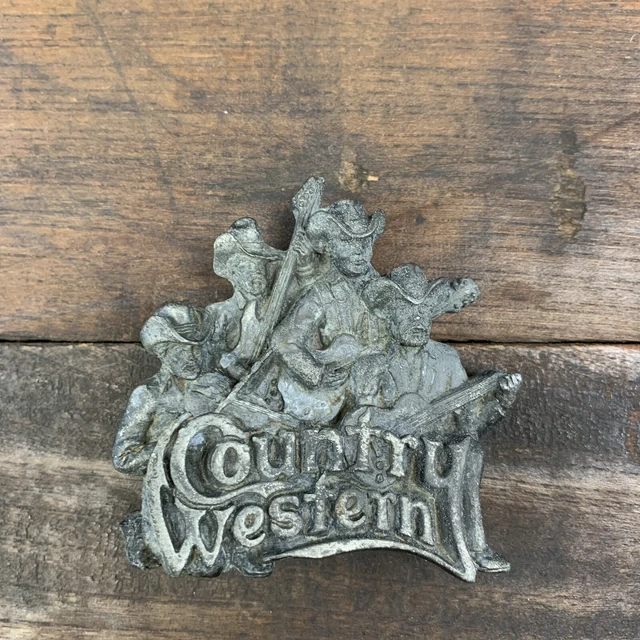 VTG 1981 Country Western 3D Bergamont Brass Works Belt Buckle
