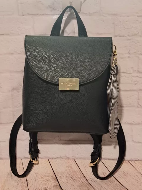 Katie Loxton Bailey Black Vegan Leather Convertible Backpack Purse With Keychain