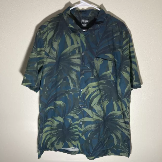 Todd Snyder X Albiate Palm Floral Short Sleeve Button Up Shirt Size XXL 2XL 🤙🏼