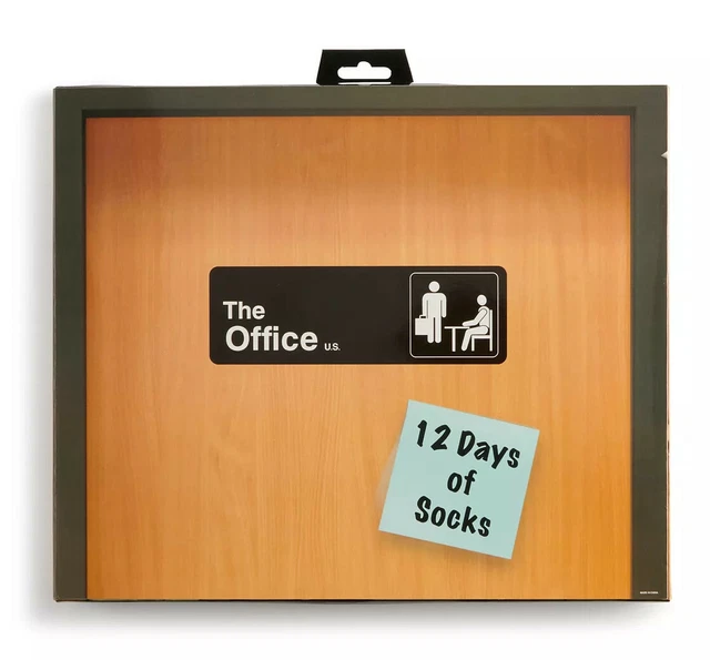 MENS THE OFFICE 12 Days of SOCKS Advent Calendar Dunder Mifflin